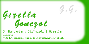 gizella gonczol business card